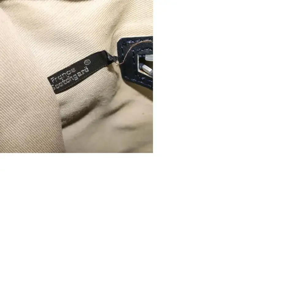 DIOR Trotter Canvas Boston Bag Navy Silver